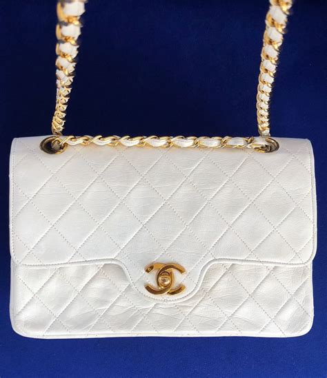 classic white chanel bag|classic quilted chanel bag.